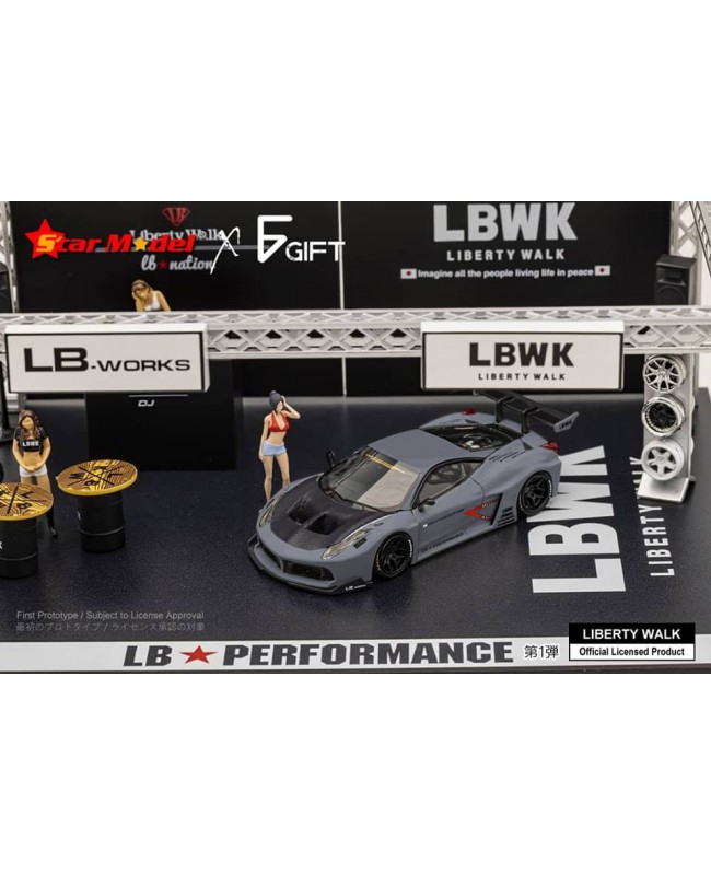(預訂 Pre-order) Star Model 1:64 LBWK LB-Silhouette WORKS 458 GT (Diecast car model) 不連女人偶 普通版