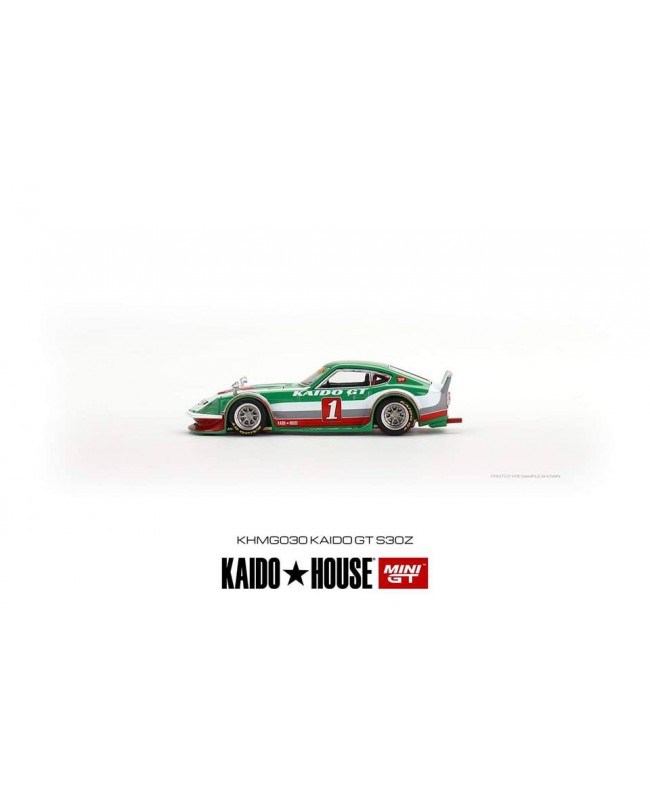 (預訂 Pre-order) Kaido House X Mini GT KHMG030 - Datsun Kaido Fairlady Z Kaido GT Green/ White RHD (Diecast car model)