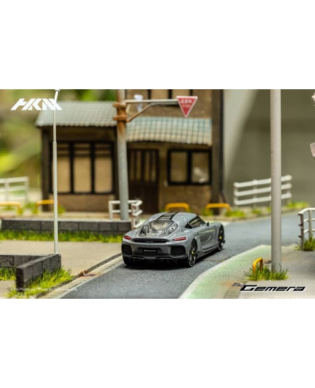 (預訂 Pre-order) HKM 1:64 Koenigsegg Gemera 雙門四座混動超跑 (Diecast car model) Grey