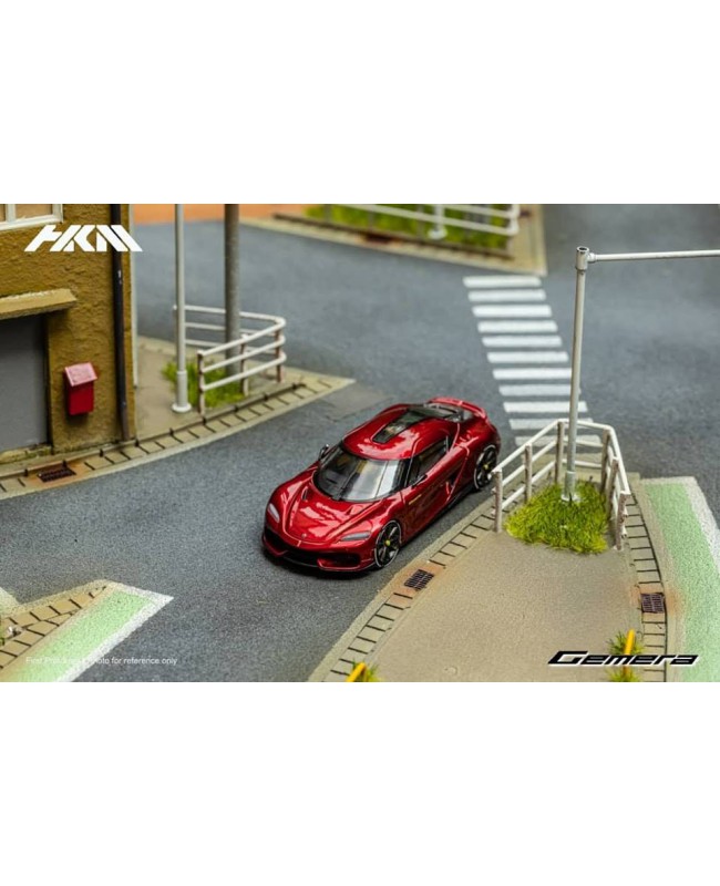 (預訂 Pre-order) HKM 1:64 Koenigsegg Gemera 雙門四座混動超跑 (Diecast car model) Red