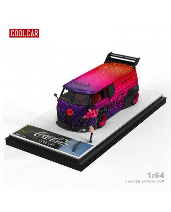 (預訂 Pre-order) CoolCar 1/64 VW T1 限量499台(Diecast car model) Starlight (紫色) 人偶版