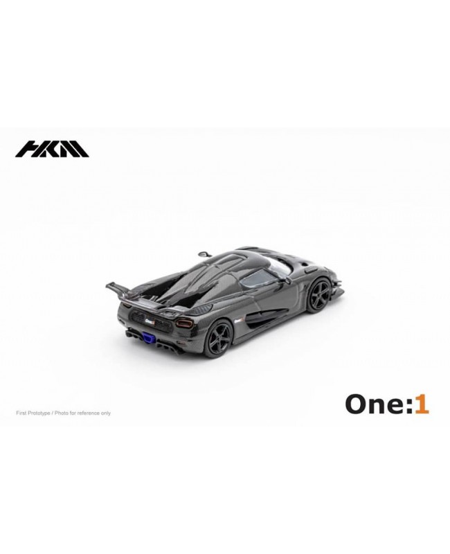 (預訂 Pre-order) HKM 1:64 Koenigsegg Agera One (Diecast car model) 全碳 Black