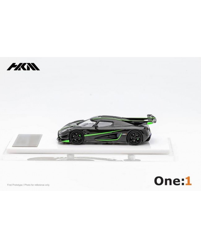 (預訂 Pre-order) HKM 1:64 Koenigsegg Agera One (Diecast car model) Green 綠邊