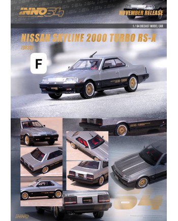 (預訂 Pre-order) Inno64 NISSAN SKYLINE 2000 TURBO RS-X (DR30) Silver/Black IN64-R30-SLBL (Diecast car model)