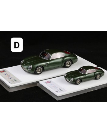 (預訂 Pre-order) DMH 1/64 DB4-GT Zagato 限量199台 (Resin car model) DM64025；英國綠 啞紅色內飾十啞紅色座槣，RHD