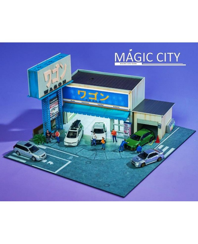 (預訂 Pre-order) Magic City 魔都模型 1/64 日本街景 JP00010 日本街景 瓦罐車改裝店
