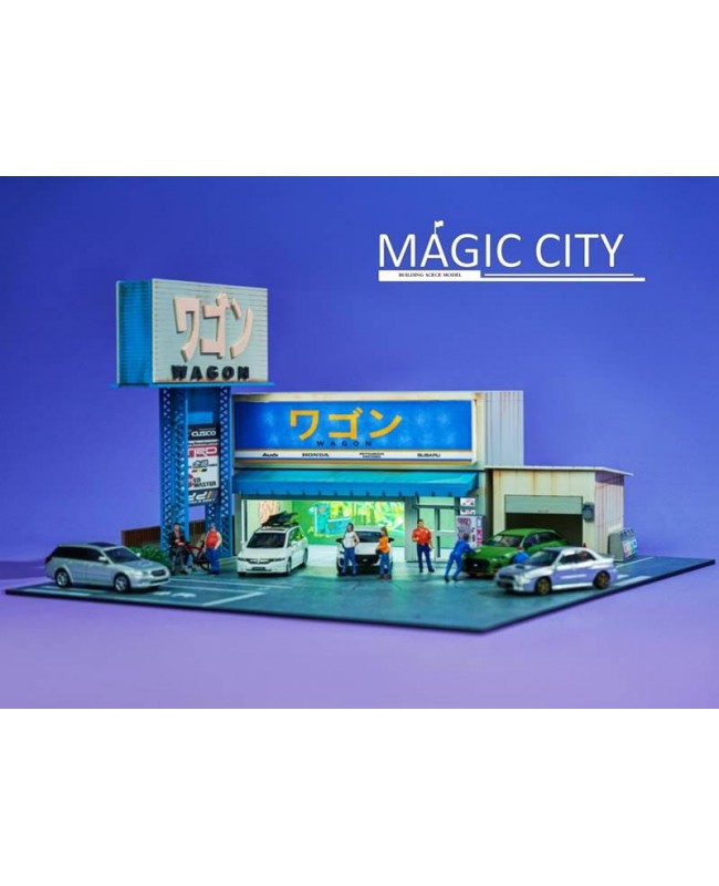 (預訂 Pre-order) Magic City 魔都模型 1/64 日本街景 JP00010 日本街景 瓦罐車改裝店