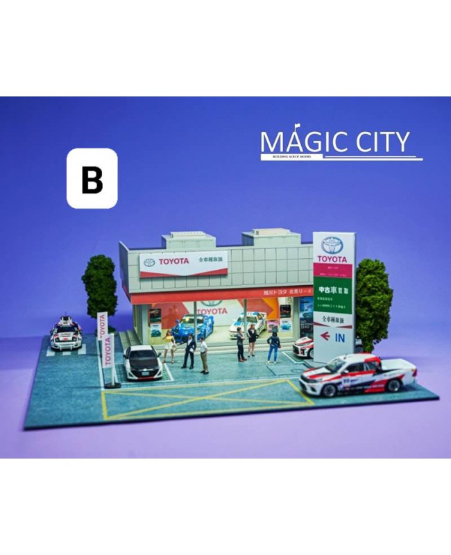 (預訂 Pre-order) Magic City 魔都模型 1/64 日本街景 JP00011 TOYOTA 豐田展廳