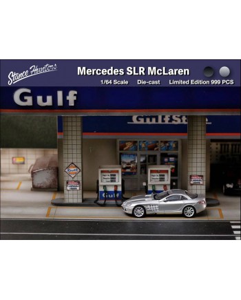 (預訂 Pre-order) Stance Hunters 1/64 Mercedes SLR Mclaren (Diecast car model) Silver