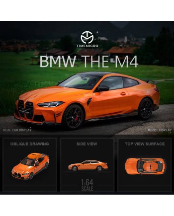 (預訂 Pre-order) TimeMicro 1/64 BMW M4 (Diecast car model) orange