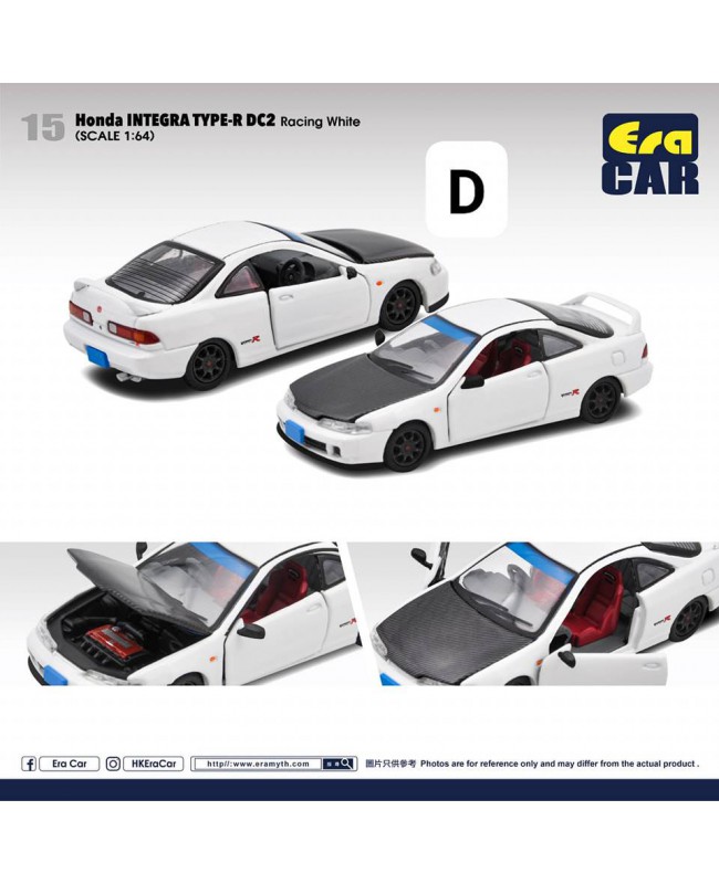 (預訂 Pre-order) Era 1/64 Honda Integra Type-R DC2 (Racing White) HA22DC21501 (Diecast car model)