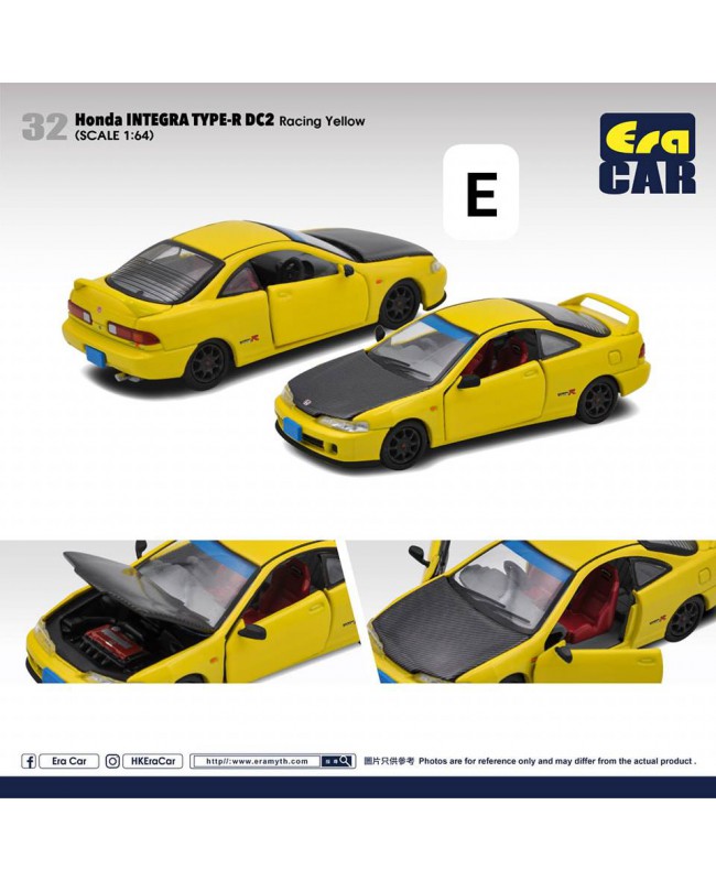 (預訂 Pre-order) Era 1/64 Honda Integra Type-R DC2 (Racing Yellow) HA22DC2320 (Diecast car model)
