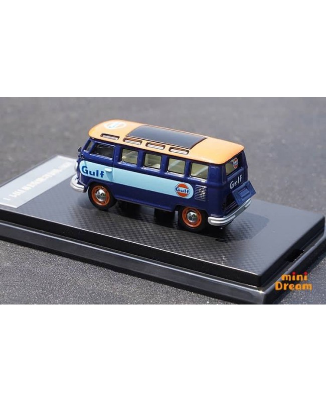 (預訂 Pre-order) miniDream 1:64 VW T1 麪包車 1963 (巴士/貨車) (Diecast car model) 深藍色橙頂