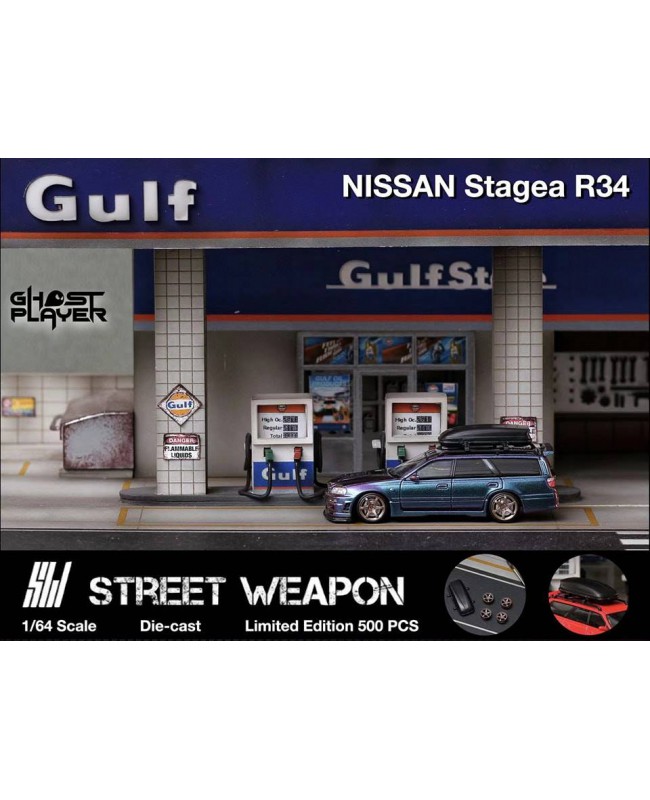 (預訂 Pre-order) Street Weapon 1:64 Stagea R34 (Diecast car model) Chameleon