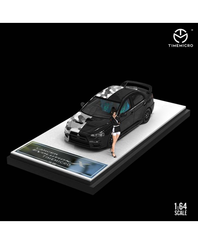 (預訂 Pre-order) TimeMicro 1:64 Lance EVO 10代 迷彩 (Diecast car model) 迷彩黑人偶版