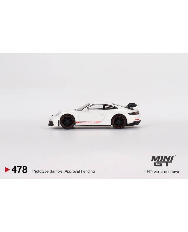 (預訂 Pre-order) Mini GT 1/64 MGT00478-R Porsche 911 (992) GT3 White RHD (Diecast car model) 