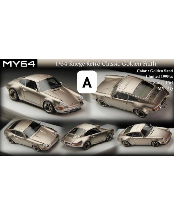 (預訂 Pre-order) MY64 Kaege Retro Classic 911 Golden Faith 流金歲月 (Resin car model) 限量199台