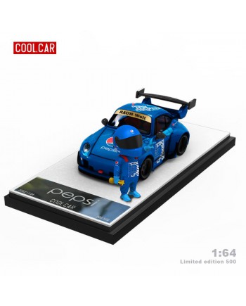 (預訂 Pre-order) Coolcar 1/64 Limited edition Q scale RWB (Diecast car model) 限量500台 Pepsi 人偶版