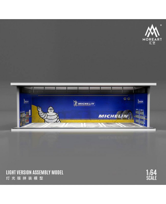 (預訂 Pre-order) MoreArt 匯藝 1:64 汽車文化塗裝燈光版拼裝場景 Michelin