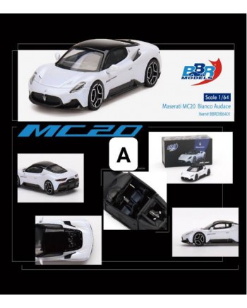 (預訂 Pre-order) BBR 1/64 Meserati MC20 (Diecast car model) White