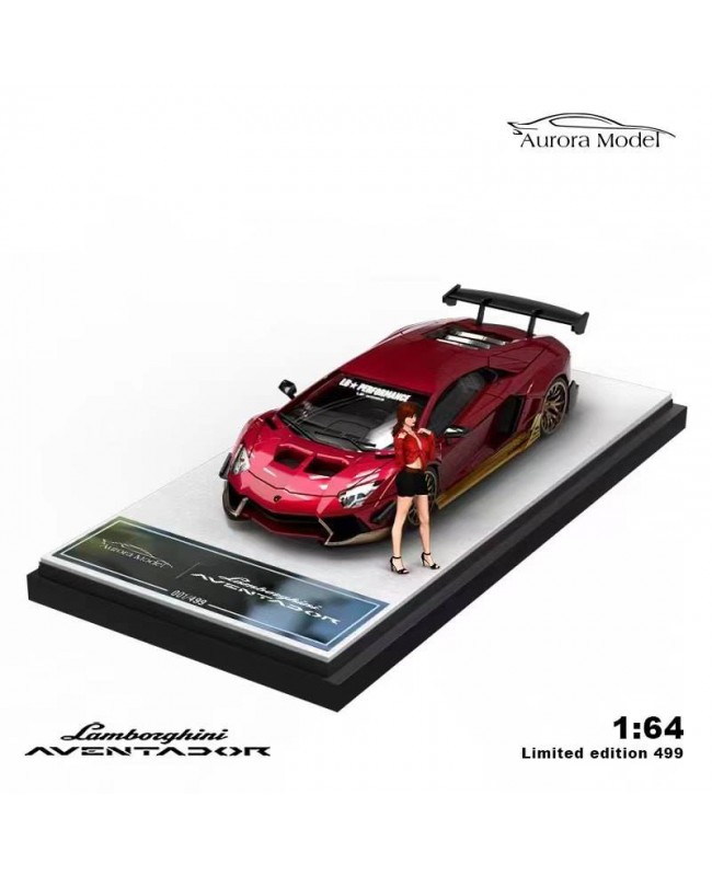 (預訂 Pre-order) AuroraModel 1/64 Lamborghini Aventador (Diecast car model) 人偶版