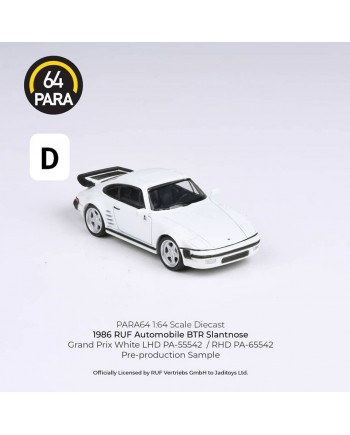 (預訂 Pre-order) PARA64 1/64 1968 RUF BTR Slantnose - Grand Prix White (RHD) (Diecast car model)