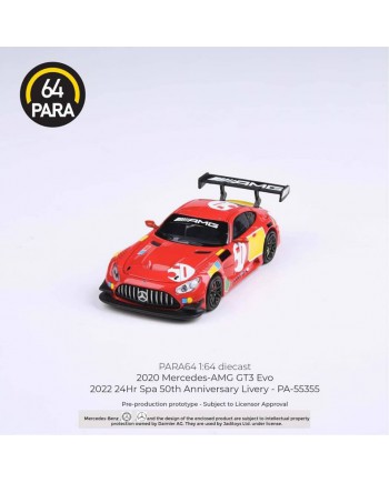 (預訂 Pre-order) PARA64 Mercedes AMG GT3 EVO Red Pig #50 (Diecast car model)