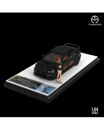 (預訂 Pre-order) TimeMicro 1:64 Lancer EVO 十代 RalliArt (Diecast car model) 黑色人偶版