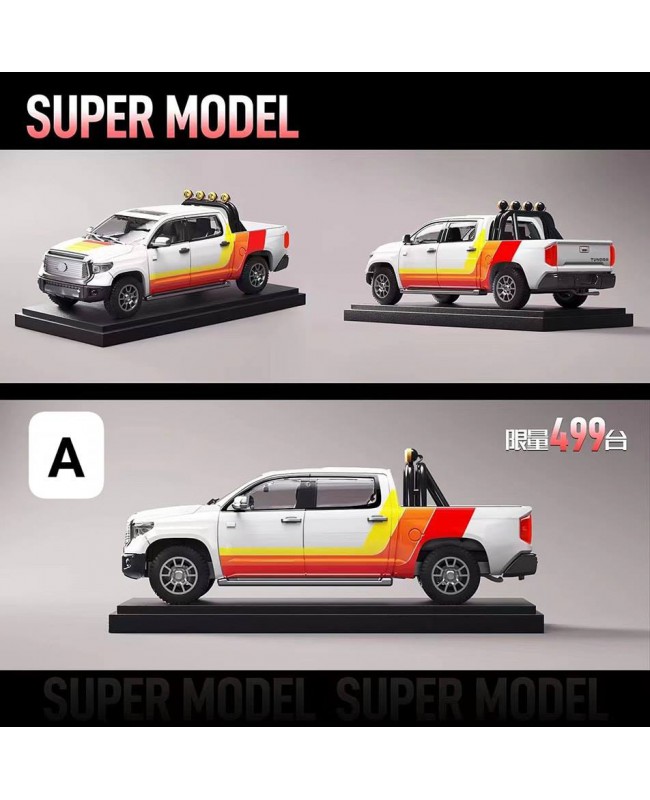 (預訂 Pre-order) Super Model 1/64 Tundra (Diecast car model) 限量499台 White