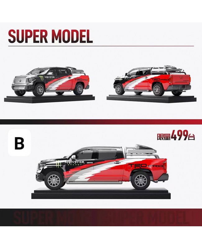 (預訂 Pre-order) Super Model 1/64 Tundra (Diecast car model) 限量499台 Black monster
