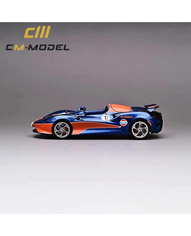 (預訂 Pre-order) CM Model 1/64 McLaren Elva Orange/Blue (Diecast car model) 