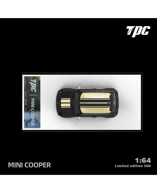 (預訂 Pre-order) TPC 1/64 LBWK Mini Cooper (Diecast car model) 金屬黑+金條紋