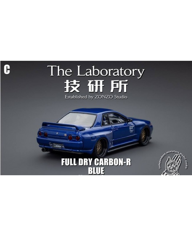 (預訂 Pre-order) Zonzo Studio The Laboratory 1/64 GTR R32 Garageactive (Resin car model) 藍色全碳