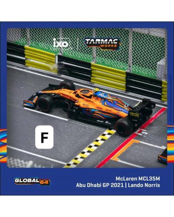 (預訂 Pre-order) TARMAC WORKS 1/64 McLaren MCL35M, Abu Dhabi Grand Prix 2021, Lando Norris (#T64G-F040-LN3) (Diecast car model)