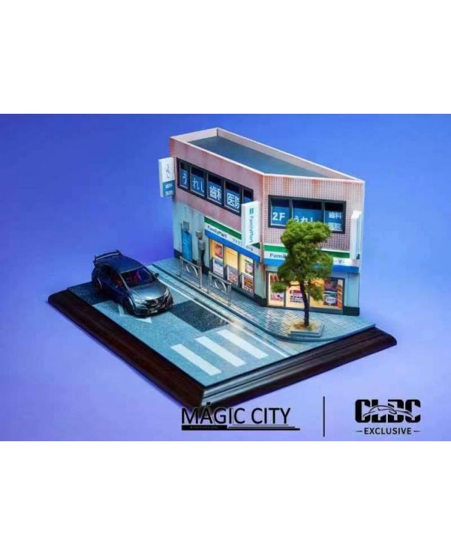 (預訂 Pre-order) CarLoverDieCast x Magic City Collaboration Diorama UN2206-43: 1/43 日本全家超市街景場景