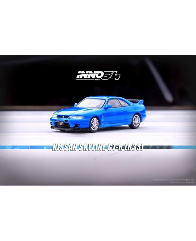 (預訂 Pre-order) Inno64 IN64-R33-CBL Nissan Skyline GT-R (R33) Championship Blue (Diecast car model)