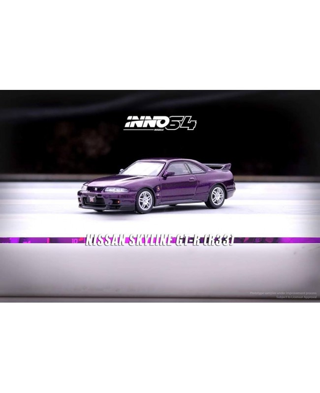 (預訂 Pre-order) Inno64 IN64-R33-MP Nissan Skyline GT-R (R33) Midnight Purple (Diecast car model)