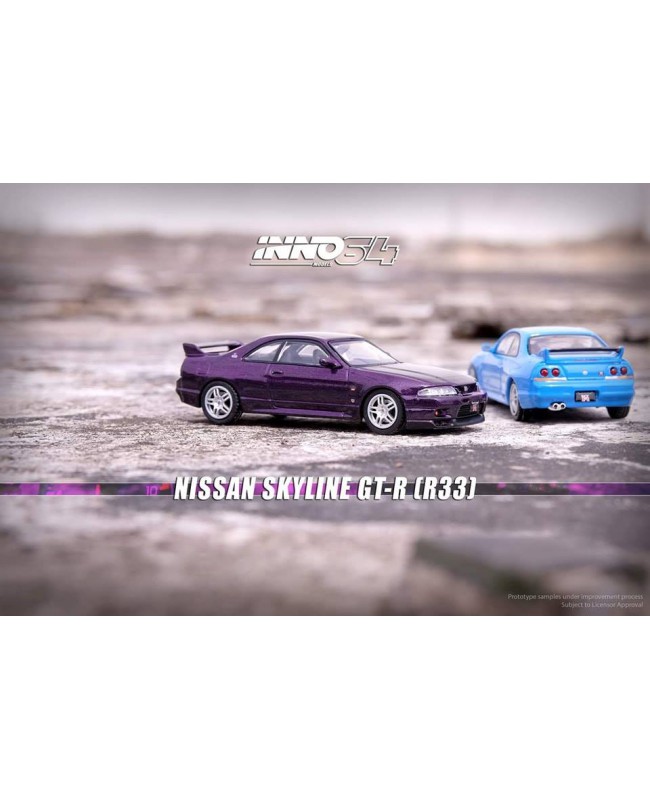 (預訂 Pre-order) Inno64 IN64-R33-MP Nissan Skyline GT-R (R33) Midnight Purple (Diecast car model)