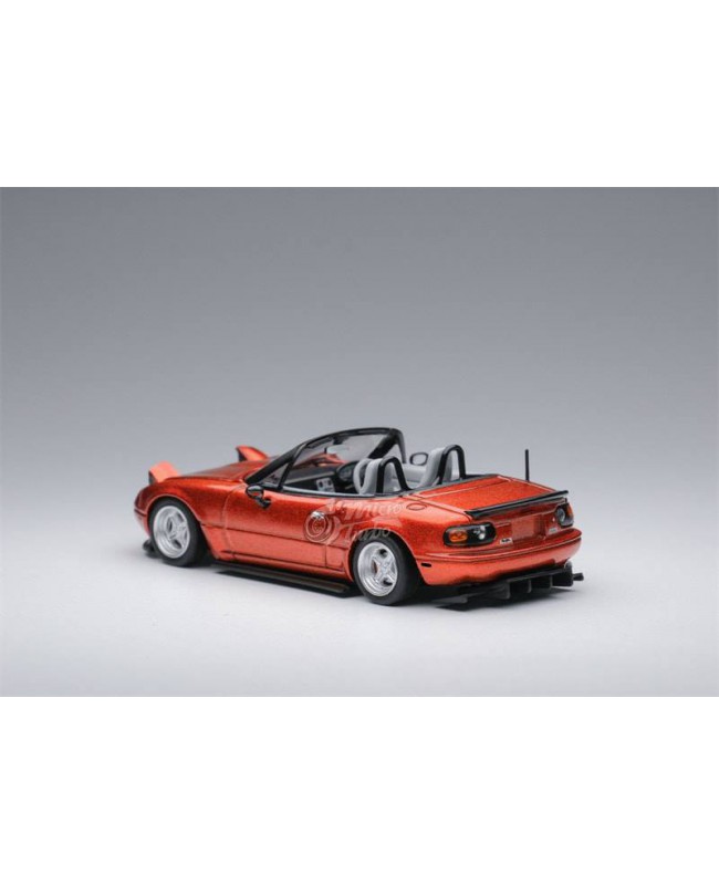 (預訂 Pre-order) Microturbo 1/64 Eunos Roadster NA tuned version 改裝版金屬橙 (Diecast car model)