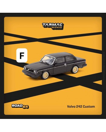 (預訂 Pre-order) Tarmac 1/64 T64R-050-BLK - Volvo 242 Custom Black (Diecast car model)