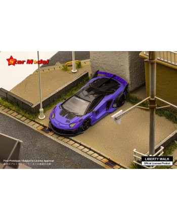 (預訂 Pre-order) Star Model 1/64 LP700-4 LB-Silhouette Works Aventador GT Evo (Diecast car model) 紫色35號