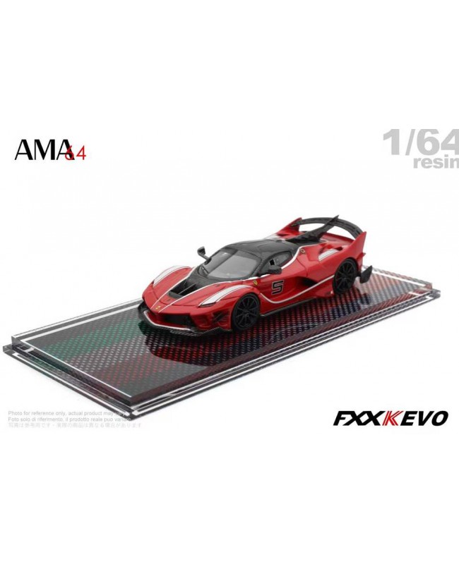 (預訂 Pre-order) AMA64 1/64 resin. FXX-K Evo racing (Resin car model) Rosso Red #5 (限量599台)