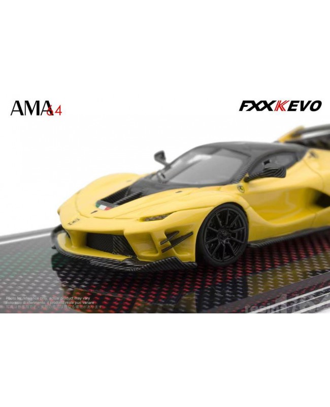 (預訂 Pre-order) AMA64 1/64 resin. FXX-K Evo racing (Resin car model) Yellow (限量399台)