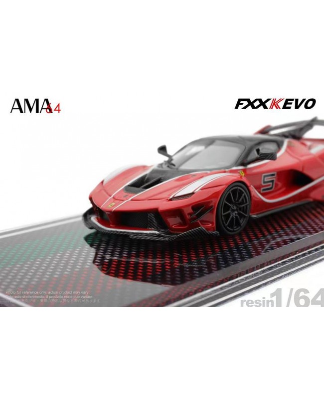 (預訂 Pre-order) AMA64 1/64 resin. FXX-K Evo racing (Resin car model) Rosso Red #5 (限量599台)