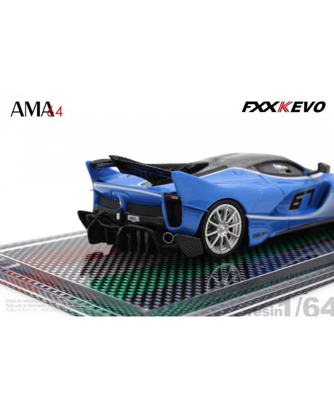 (預訂 Pre-order) AMA64 1/64 resin. FXX-K Evo racing (Resin car model) Sky blue #67 (限量399台)