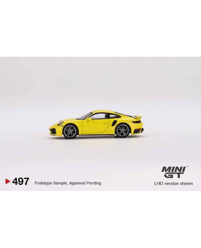 (預訂 Pre-order) Mini GT 1/64 MGT00497-R - Porsche 911 Turbo S Racing Yellow RHD (Diecast car model)