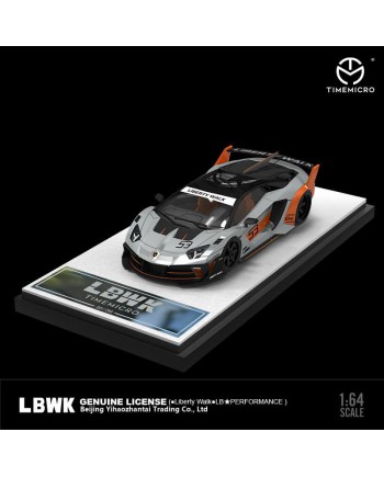 (預訂 Pre-order) TimeMicro TM 1/64 Lamborghini LP700 2.0 LBWK (Diecast car model) 金屬銀橙色