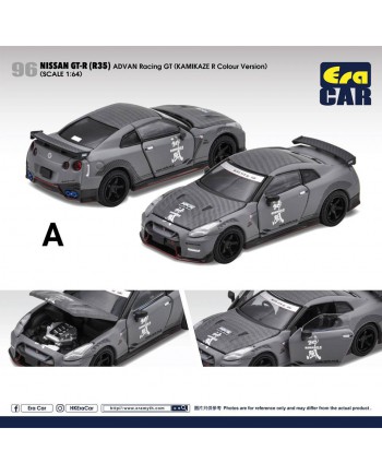 (預訂 Pre-order) ERA CAR 1/64 2020 Nissan GT-R (Diecast car model) 2020 Nissan GT-R ADVAN Racing GT 
(KAMIKAZE R Colour Version) NS21GTR96 4897099932789