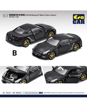 (預訂 Pre-order) ERA CAR 1/64 2020 Nissan GT-R (Diecast car model) 2020 Nissan GT-R ADVAN Racing GT 
(Black Colour Verison) NS21GTR97 4897099932796