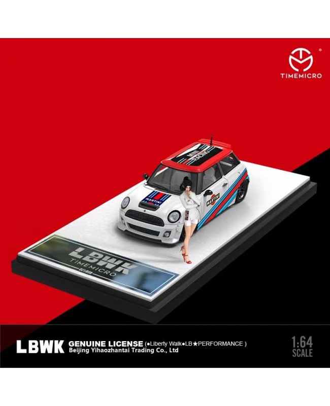 (預訂 Pre-order) TimeMicro TM1:64 BMW LBWK Mini 寬體 Martini / ADVAN (Diecast car model) LBWK Martini 人偶版